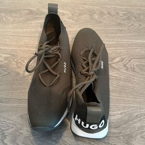 HUGO Olive Green Running Shoes - size 37
